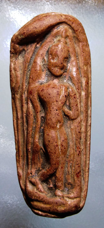 พระลีลากำแพง  เนื้อดิน แร่สวย เก่า