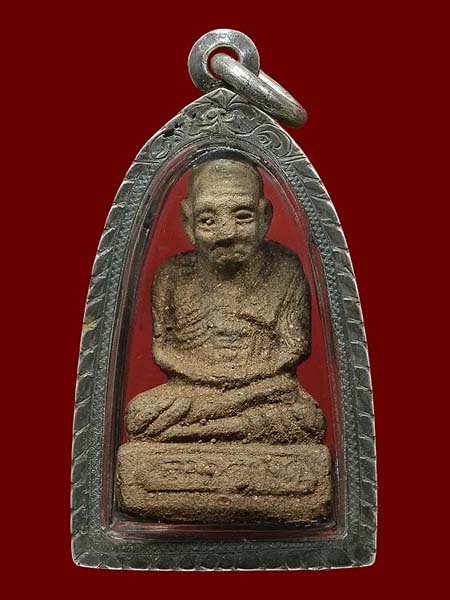 พระรูปเหมือน ลพ.ทวด เนื้อว่าน ออกวัดบ้านดีปี 37 สวยเลี่ยมเงินพร้อมใช้