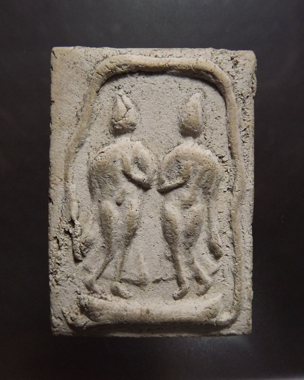 พระลีลาคู่ กรุวัดอัมพวา กรุงเทพสวยหายาก