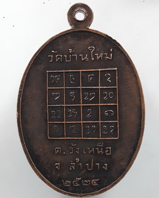 " เหรียญ หลวงพ่ออินทร์ วัดบ้านใหม่ จ.ลำปาง ปี 2524 "