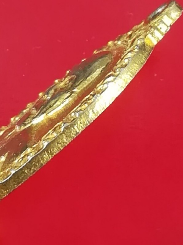 **40แดง**เหรียญหลวงพ่อวัดปากน้ำ ภาษีเจริญ ปี24 กะไหล่ทอง