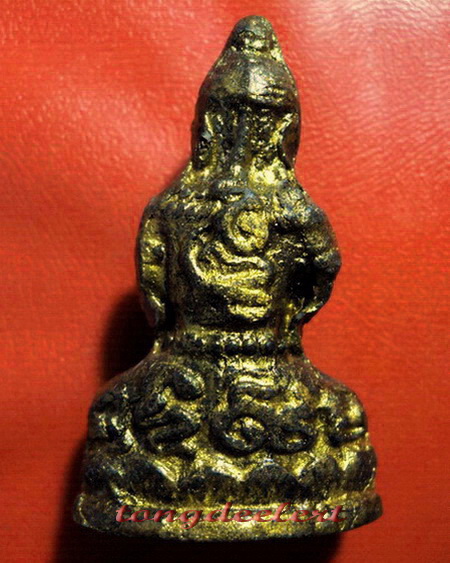 พระปิดตาทาบรอนซ์ทอง หลวงพ่อนารถ วัดศรีโลหะราษฏร์บำรุง หายาก สวยมากค่ะ