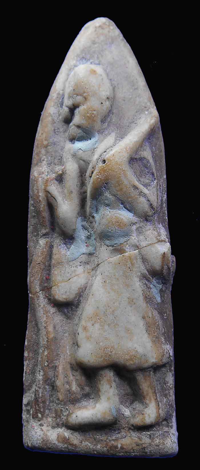 พระสิวลีพิมพ์ใหญ่ หลวงพ่อกวย เนื้อผงน้ำมัน