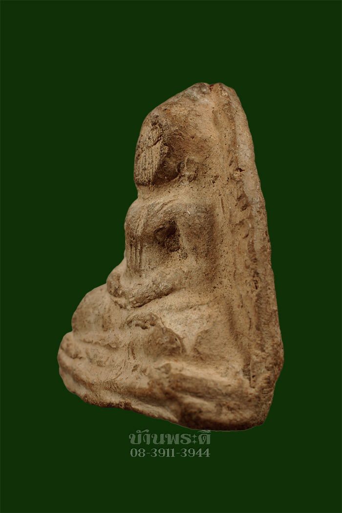 พระหลวงพ่อโต ปางสมาธิ เนื้อดิน กรุวัดบางกระทิง จ.อยุธยา