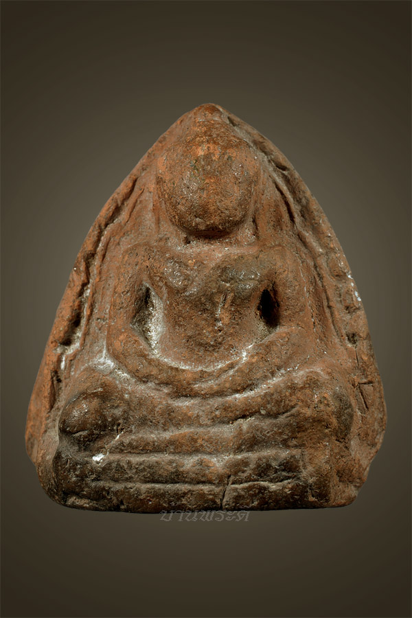 พระหลวงพ่อโต ปางสมาธิ เนื้อดิน กรุวัดบางกระทิง จ.อยุธยา