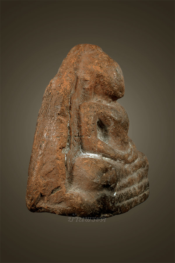 พระหลวงพ่อโต ปางสมาธิ เนื้อดิน กรุวัดบางกระทิง จ.อยุธยา