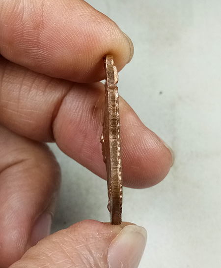 เหรียญเสมานารายแปลงรูป หน้าหลวงปู่ทวด หลังพระอาจารย์นอง วัดทรายขาว จ.ปัตตานี 