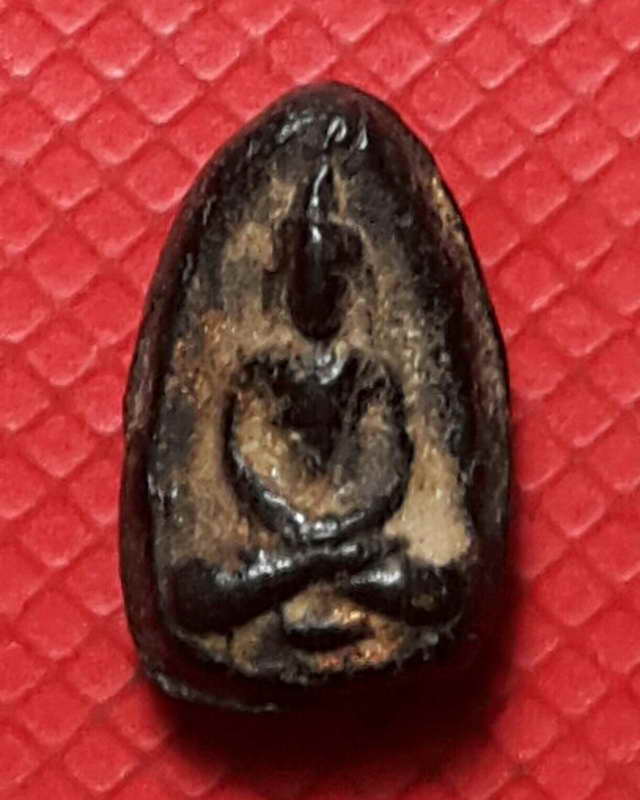 พระพิจิตรเม็ดน้อยหน่า หลังยันต์อุ เนื้อผงใบลาน กรุวัดศาลาปูน จ.อยุธยา 