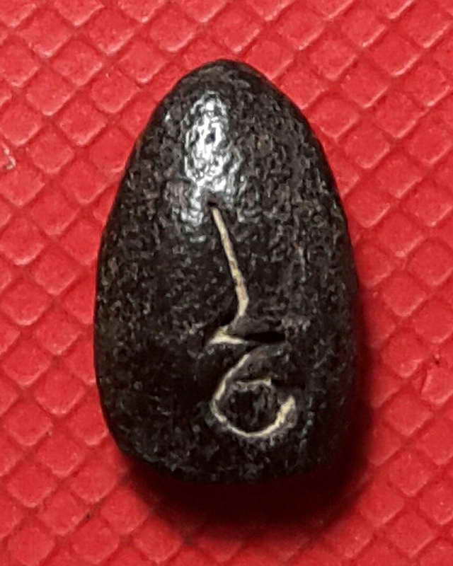 พระพิจิตรเม็ดน้อยหน่า หลังยันต์อุ เนื้อผงใบลาน กรุวัดศาลาปูน จ.อยุธยา 