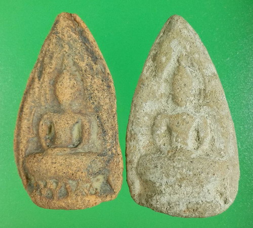 พระซุ้มทอง กรุเจดีย์กลางทุ่ง จ.อยุธยา 2 องค์ คัดสวย2