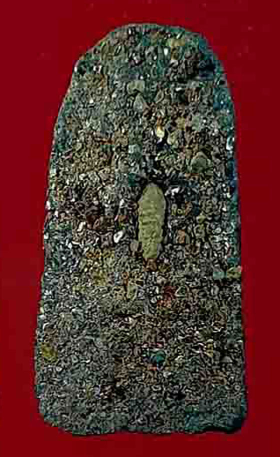 เสกนาน3ปีพิธีใหญ่ๆ ปาฏิหาริย์หลวงพ่อทวด วัดห้วยมงคล รุ่นลายเซ็นต์ ปี49 เนื้อดำฝังข้าวสารหิน พิมพ์พระ