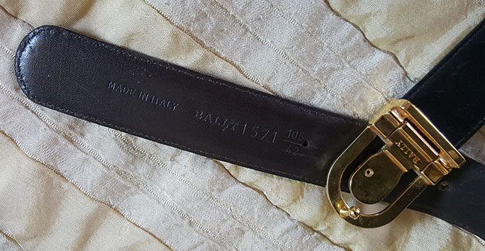 เข็มขัด BALLY หนังแท้ Made in ITALY แบรนด์สุดหรู เส้นละหมื่นกว่า มาขายมือสองถูกๆไปครับ