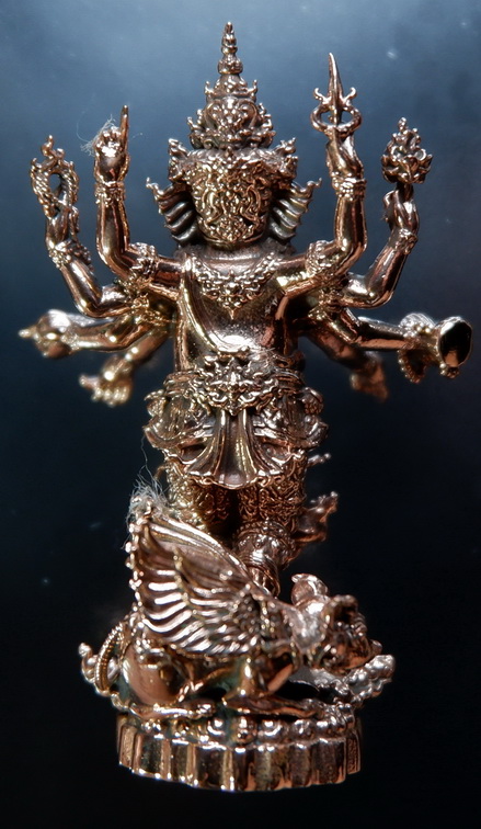 รูปหล่อพระพิฆเณศวร เนื้อบรอนซ์พ่นทรายขัดเงา รุ่น แรงศรัทธา ขนาดสูง 4.7 ซม. สวยครับ