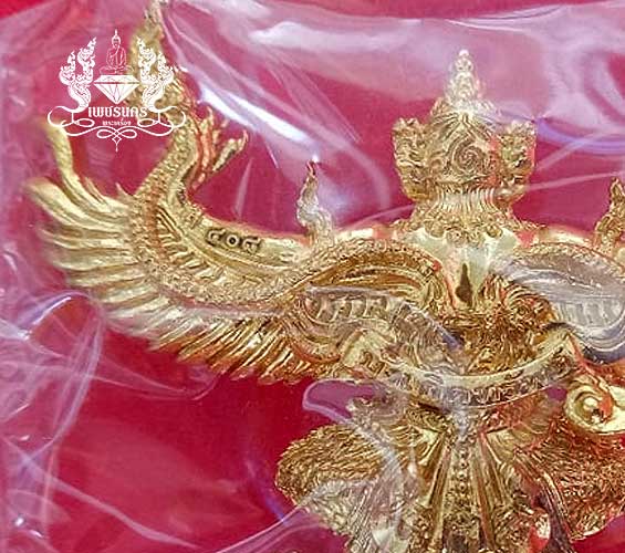 พญาครุฑทรงฤทธิ์ บังเกิดทรัพย์ รุ่นแรก วัดครุฑธาราม จ.อยุธยา เนื้อปัญจโลหะ