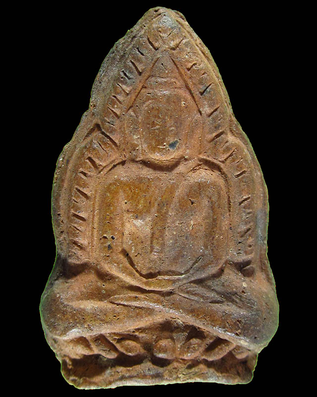 พระเนื้อดินกรุบางยี่หน พิมพ์พระพุทธชินราชสองหน้า