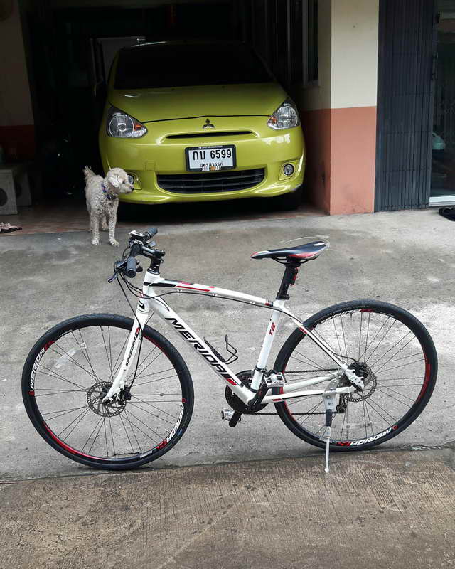 รถจักรยานไฮบริด MERIDA T2ระบบเบรคน้ำมัน ไซด์ 47 เหมาะกับคนที่สูง 155-165 ซม. 