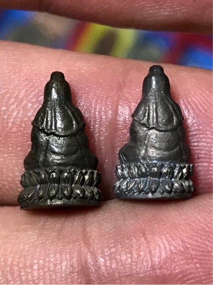 เจ้าแม่กวนอิม หลวงพ่อเกษม พญาวันมหาโชค ปี 2536 เนื้อเงิน เนื้อนวโลหะ