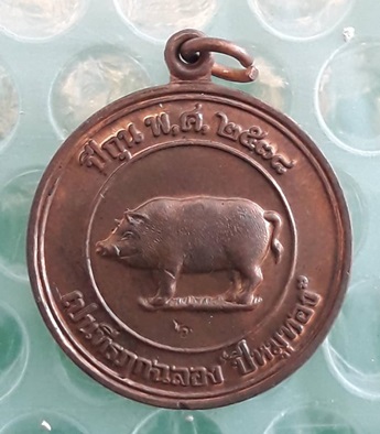 เหรียญหมูมหาลาภ หลวงพ่อสาคร