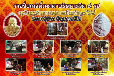 เหรียญ หลวงปู่ผ่าน ปัญญาปทีโป รุ่น ผ่านตลอด (ย้อนยุค)  2558 เนื้อทองแดง หายาก สวยแชมป์ (เคาะเดียว)