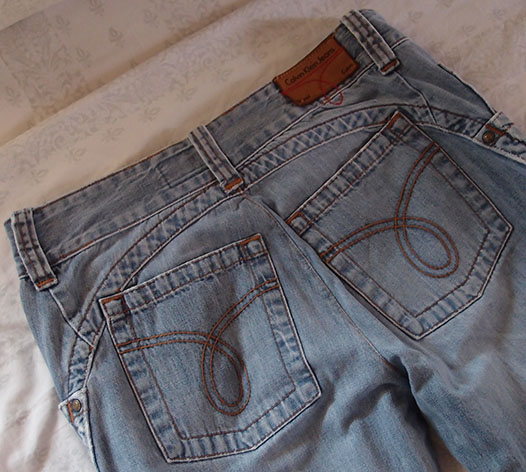 ยีนส์ Calvin Klein ของแท้ รุ่นตะเข็บโค้ง สวยมาก