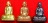 หลวงพ่อพรหม ถาวโร วัดช่องแค พระรูปเหมือนปั้มพิมพ์ก้นระฆัง 