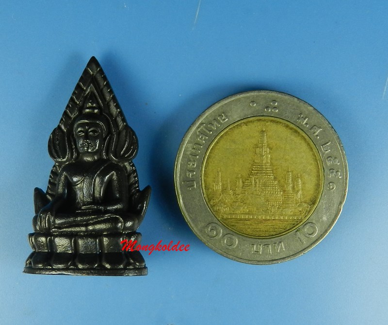 พระพุทธชินราช รุ่นประวัติศาสตร์ วัดพระศรีรัตนมหาธาตุ ฯ จ.พิษณุโลก เนื้อนวะกลับดำ พิมพ์เล็ก ปี62
