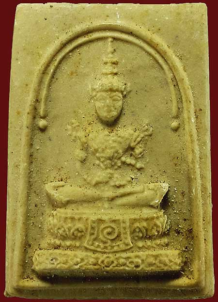 *พระแก้วมรกต หลังเสือ เนื้อผงน้ำมัน ยันต์นูน ท่านเจ้าคุณนรฯ วัดศีลขันธ์ฯ ปี๒๕๑๓*