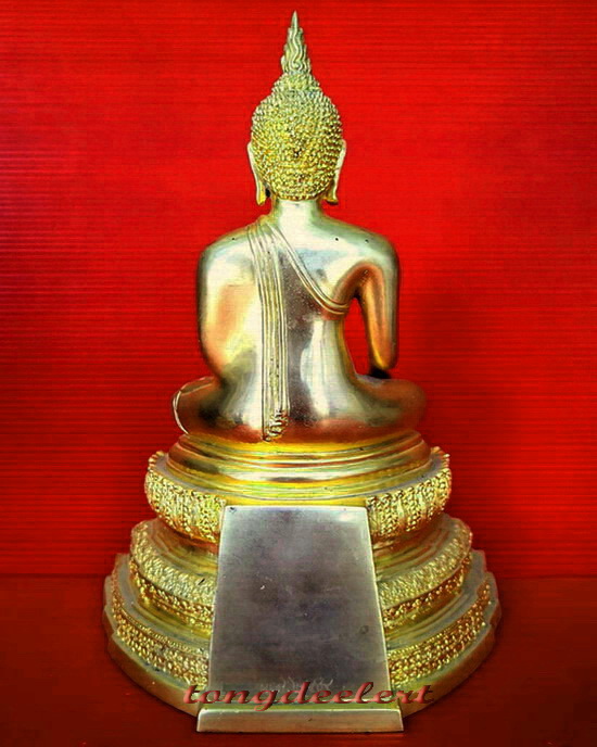พระบูชาหลวงพ่อวัดไร่ขิง จ.นครปฐม กะไหล่ทอง หน้าตัก 4 นิ้ว สวยมากค่ะ