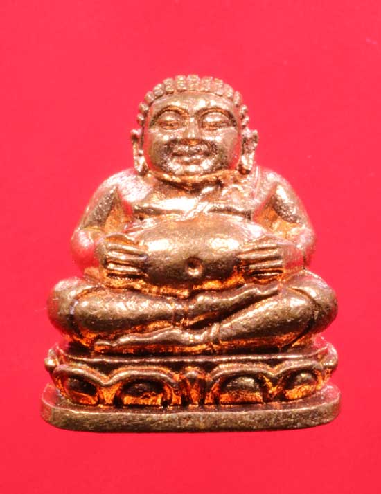 พระสังกัจจายน์ หลวงพ่อสิน วัดละหารใหญ่ รุ่นโชคลาภ เนื้อทองแดง +บัตรรับรองฯ