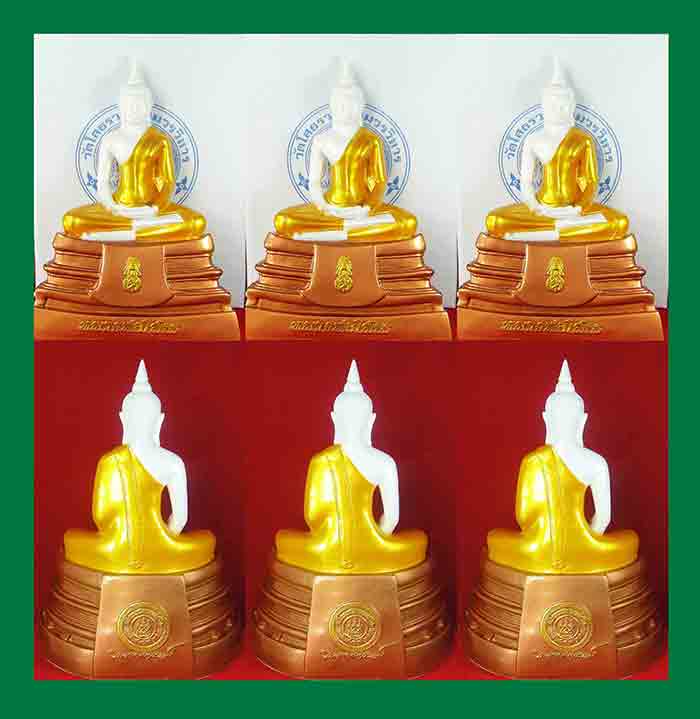 ***ยกชุด 3 องค์***พระบูชา พระพุทธโสธร เนื้อสามกษัตริย์ ใต้ฐานปั๊มยันต์พร้อมกล่องตราวัดบรรจุเดิมๆครับ
