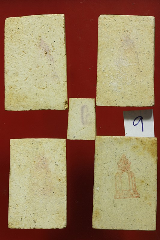 พระสมเด็จ 118 ปี วัดระฆัง ครบชุด 5 องค์ ตรายางชัด คัดสวย พร้อมกล่องเดิมและกล่องกระดาษ ชุด 9