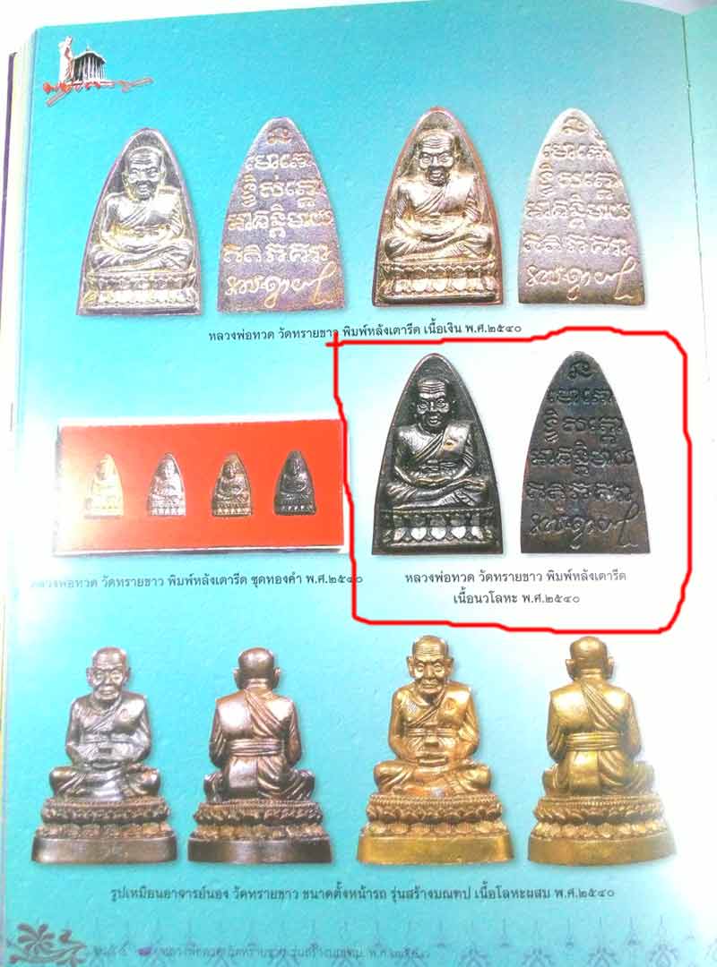 พระหลวงปู่ทวดพิมพ์หลังเตารีด หลวงปู่ทวด พระอาจารย์นอง วัดทรายขาว จ.ปัตตานี 