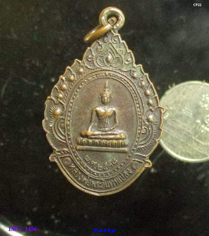 หลวงพ่อพระอินทร์แปลง หลังพระครูสารธรรมานุรักษ์ วัดพระอินทร์แปลง นครพนม