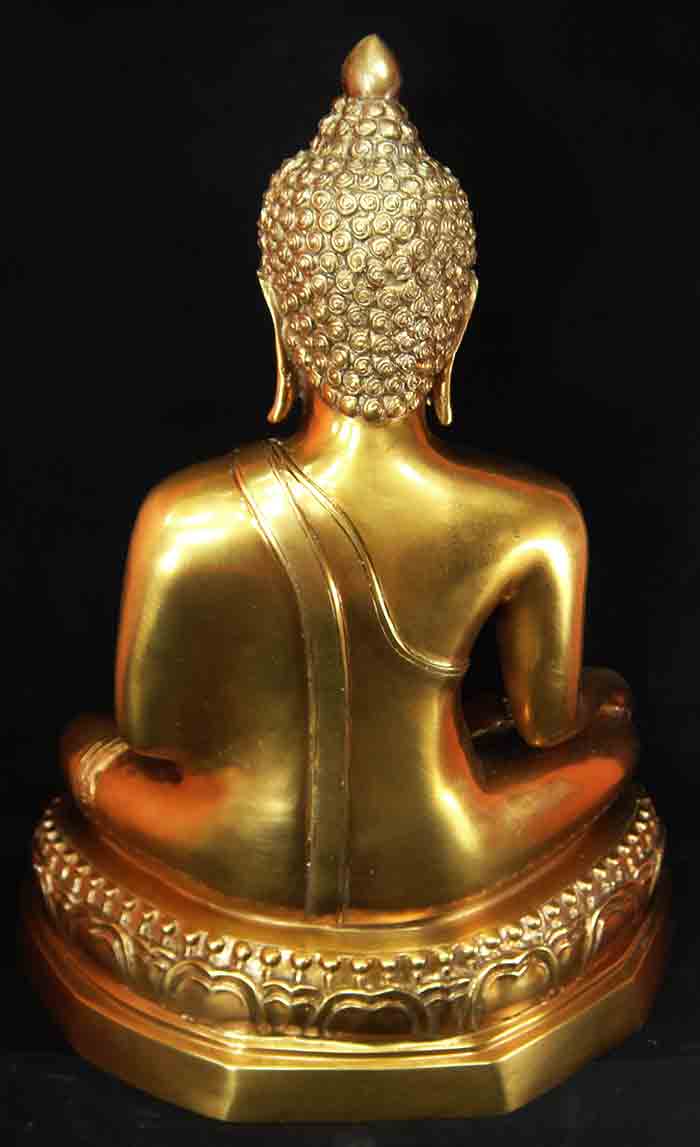 พระพุทธรูปบูชาแบบเชียงแสน ฐานบัวหงาย 