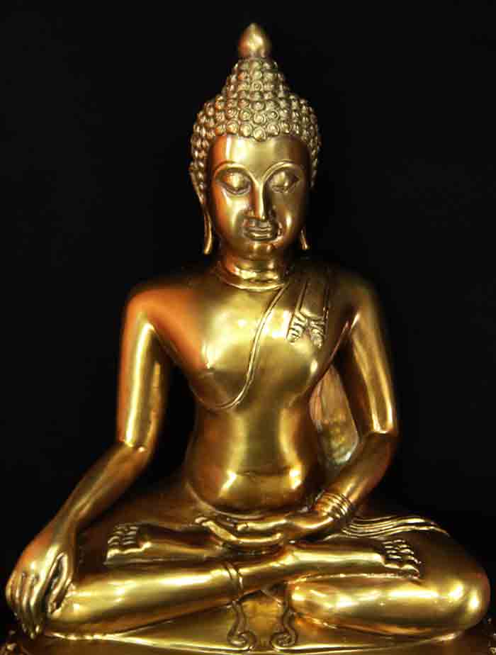 พระพุทธรูปบูชาแบบเชียงแสน ฐานบัวหงาย 