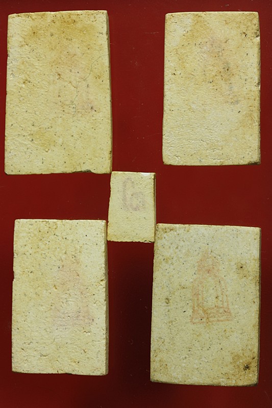 พระสมเด็จ 118 ปี วัดระฆัง ครบชุด 5 องค์ ตรายางชัด คัดสวย พร้อมกล่องเดิมและกล่องกระดาษ...../007