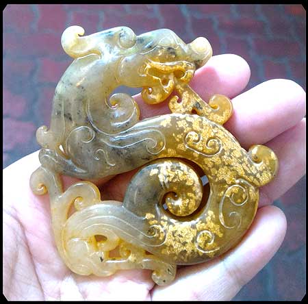 *จี้หินสัญลักษณ์มงคล-มังกร*