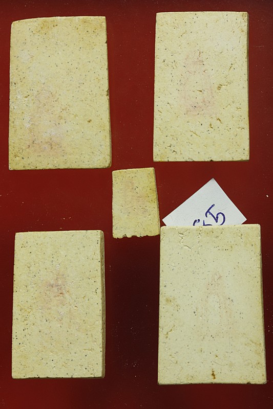 พระสมเด็จ 118 ปี วัดระฆัง ครบชุด 5 องค์ ตรายางชัด คัดสวย พร้อมกล่องเดิมและกล่องกระดาษ ชุด 85