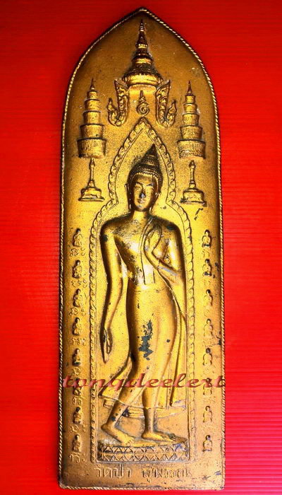 พระบูชากำแพงศอกหลังหลักเมืองสุพรรณ  วัดป่าเลไลยก์ จ.สุพรรณบุรี  