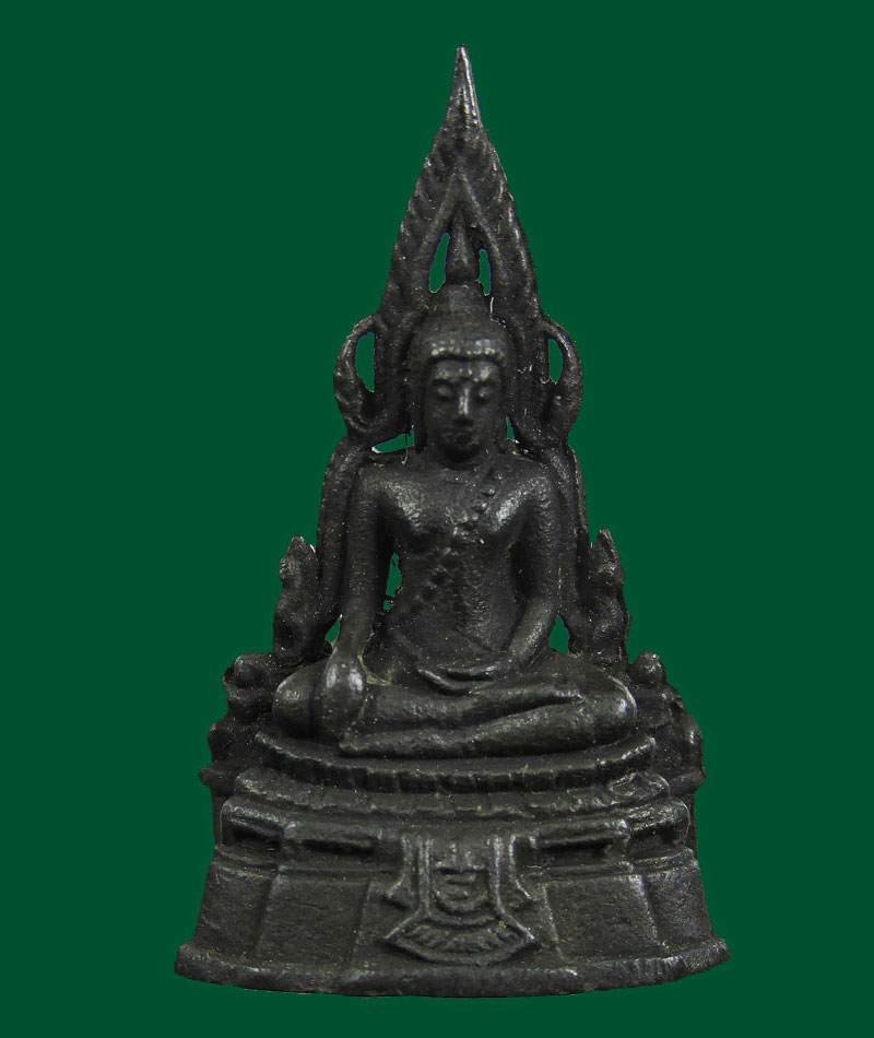 พระกริ่งชินราชมาลาเบี่ยง พิมพ์เล็ก รุ่นแรก นวโลหะ พิษณุโลก ปี 2520
