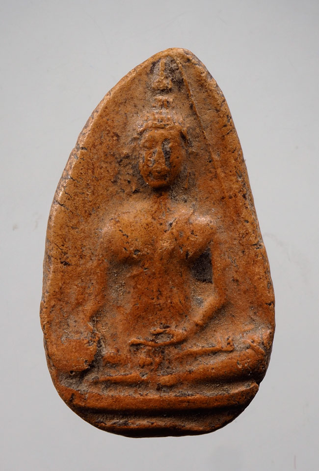 20บาท... พระกลีบบัว กรุลานดอกไม้ สุโขทัย เนื้อดินเผา ///D732