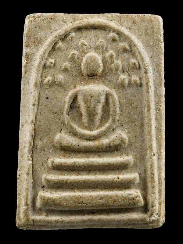 พระสมเด็จหลวงพ่อกวย ถอดพิมพ์ปรกโพธิ์ (หลวงพ่อแพ ปี 2514) เลี่ยมกรอบพร้อมใช้ครับ