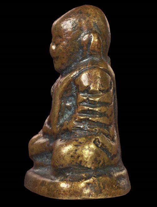 รูปหล่อหลวงพ่อเงิน วัดห้วยเขน จ.พิจิตร "พิมพ์ใหญ่ A แขนบั้ง" ปี 2456