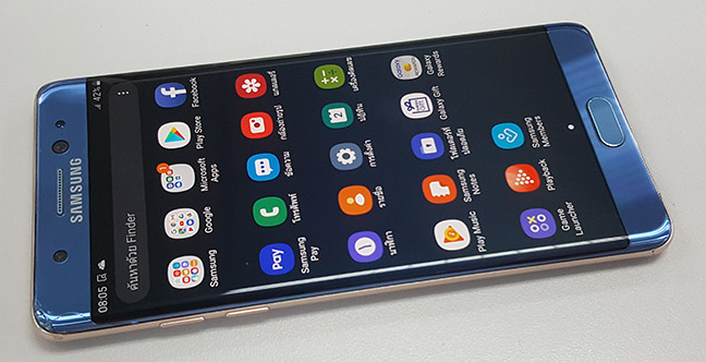 Samsung NOTE FE Fan Edition สีฟ้า สวยๆ เครื่องศูนย์ไทยครับ พร้อมกล่อง และเคส/ เพียง 5,990.- เท่านั้น
