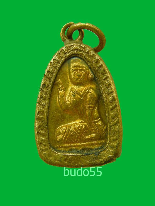 หลวงพ่อทวด วัดช้างให้หลังนางกวัก เลี่ยมเดิมกะไหลทอง ปี2508