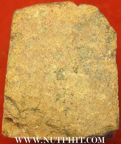 พระแผง ตัดเดี่ยว เนื้อดิน กรุพระธาตุนาคูน+บัตรรับรองพระแท้*278