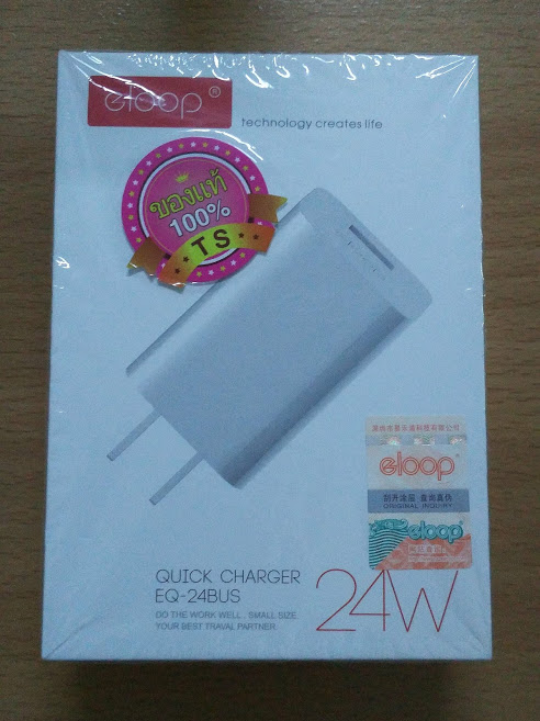 eloop แท้ อแดปเตอร์ชาร์จเร็ว 3.0A 24W (สีขาว)