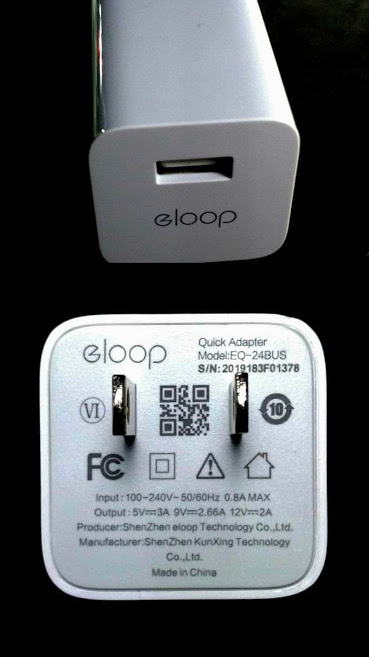 eloop แท้ อแดปเตอร์ชาร์จเร็ว 3.0A 24W (สีขาว)