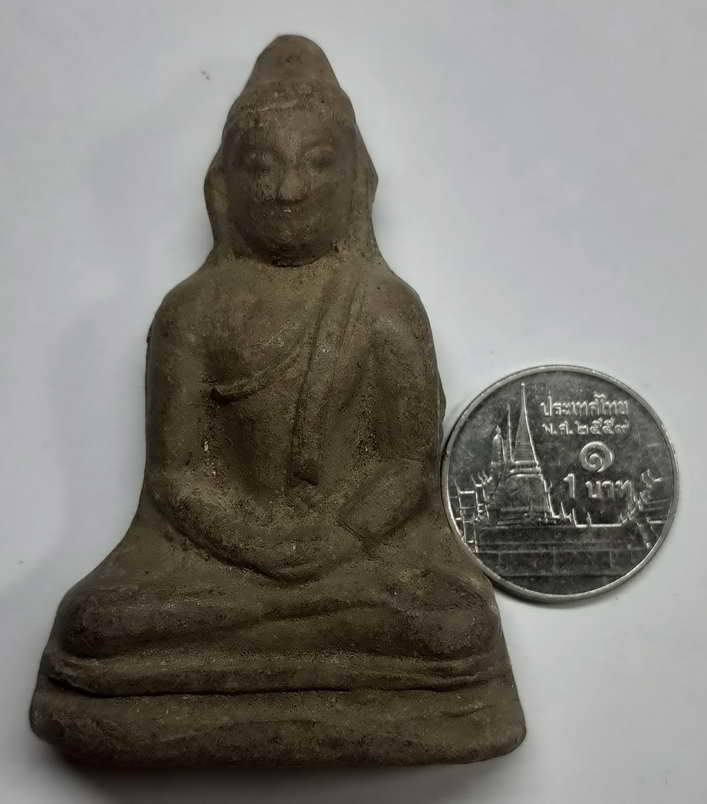 30 บาท พระพุทธปางสมาธิเนื้อดินเผาไม่ทราบเกจิไม่ทราบที่ครับ BOX 4