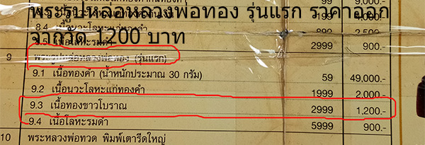 พระรูปหล่อ (( รุ่นแรก )) หลวงพ่อทอง วัดสำเภาเชย จ.ปัตตานี พร้อมกล่องเดิมๆๆจากวัด